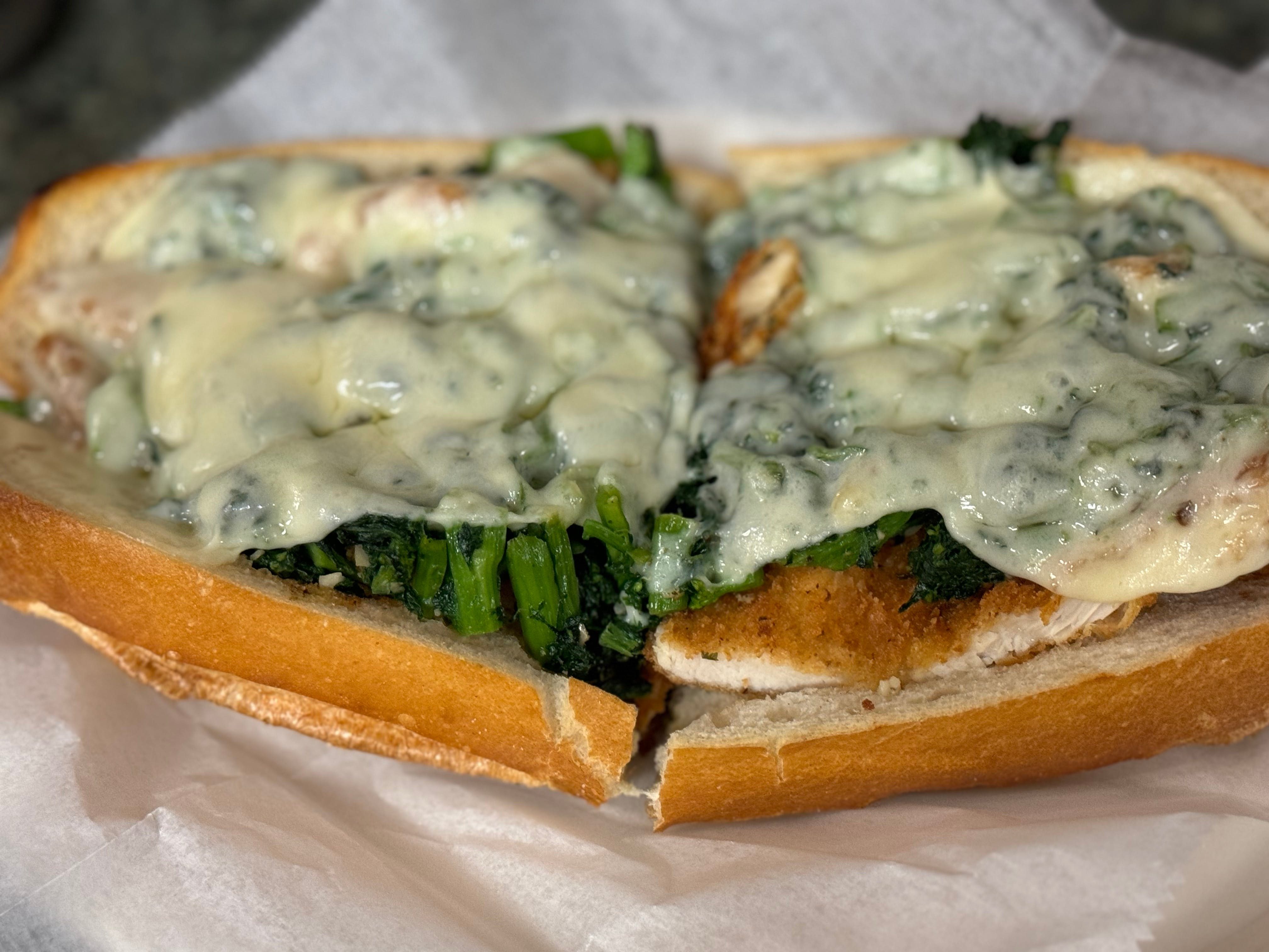 Marco Polo Chicken Cutlet Sandwich.