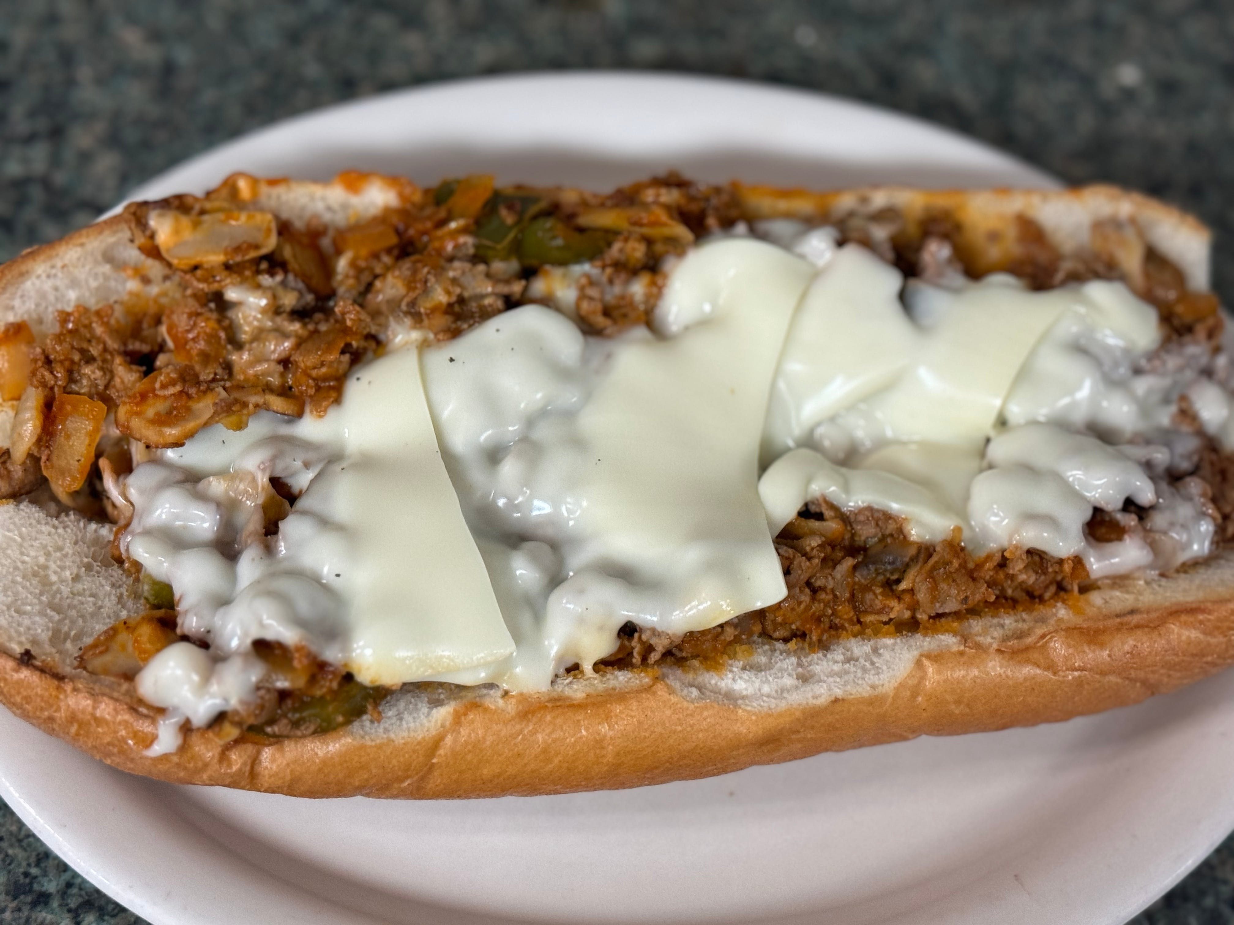 Special Cheese Steak Sandwich.