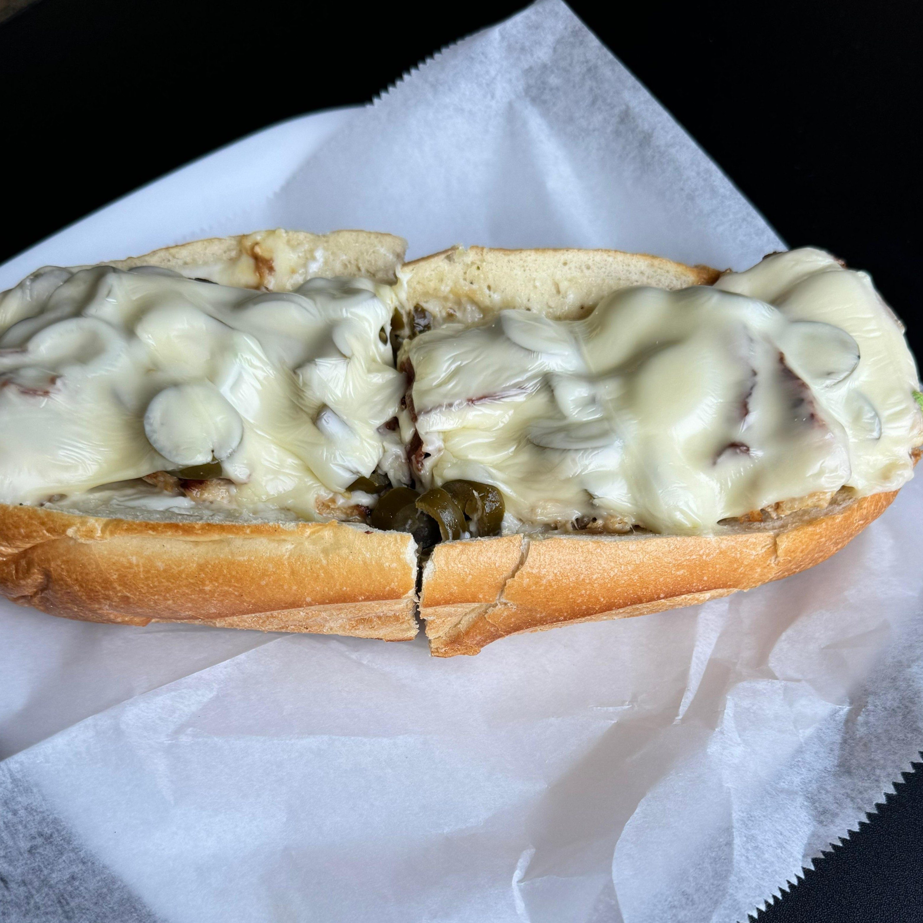 Cheese Steak Sandwich.