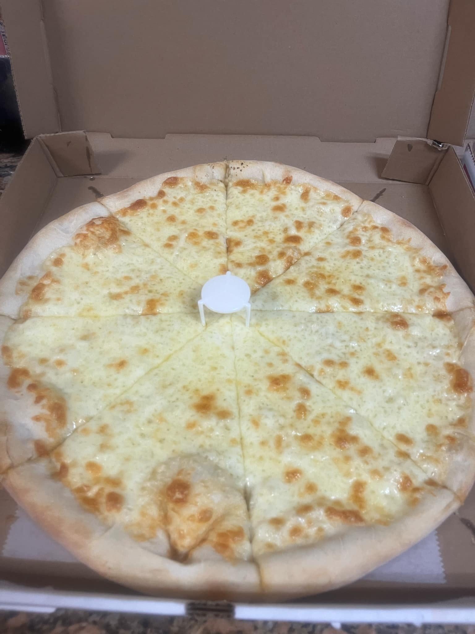 Personal 12" White Pizza.
