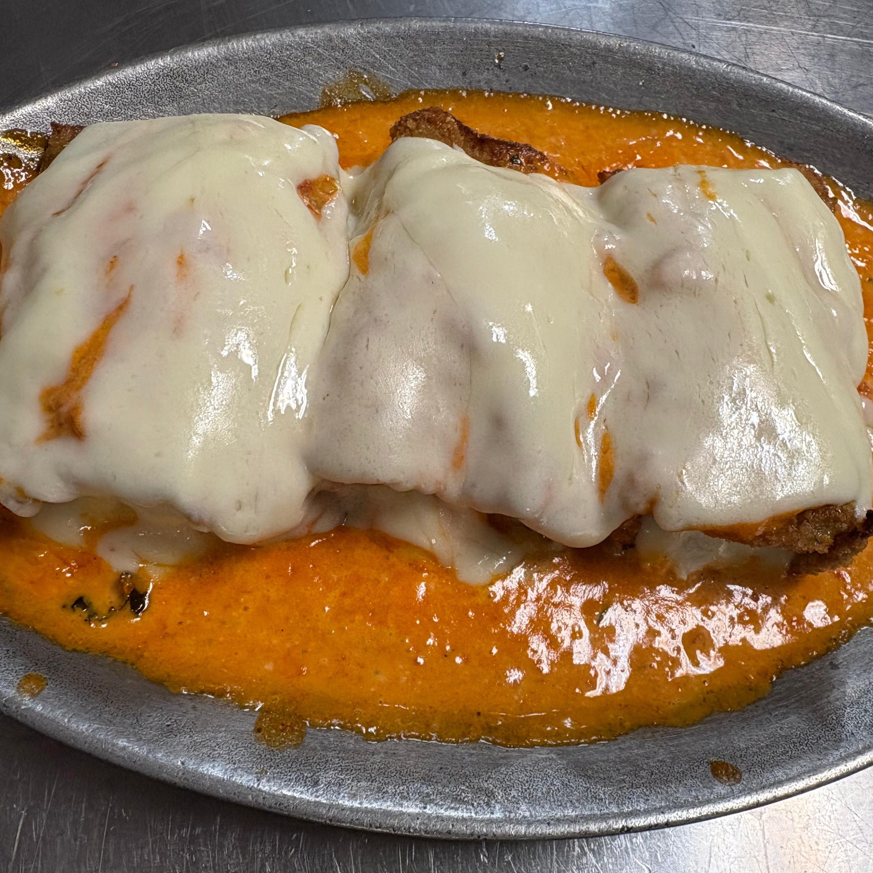 Chicken Cutlet Parmigiana.