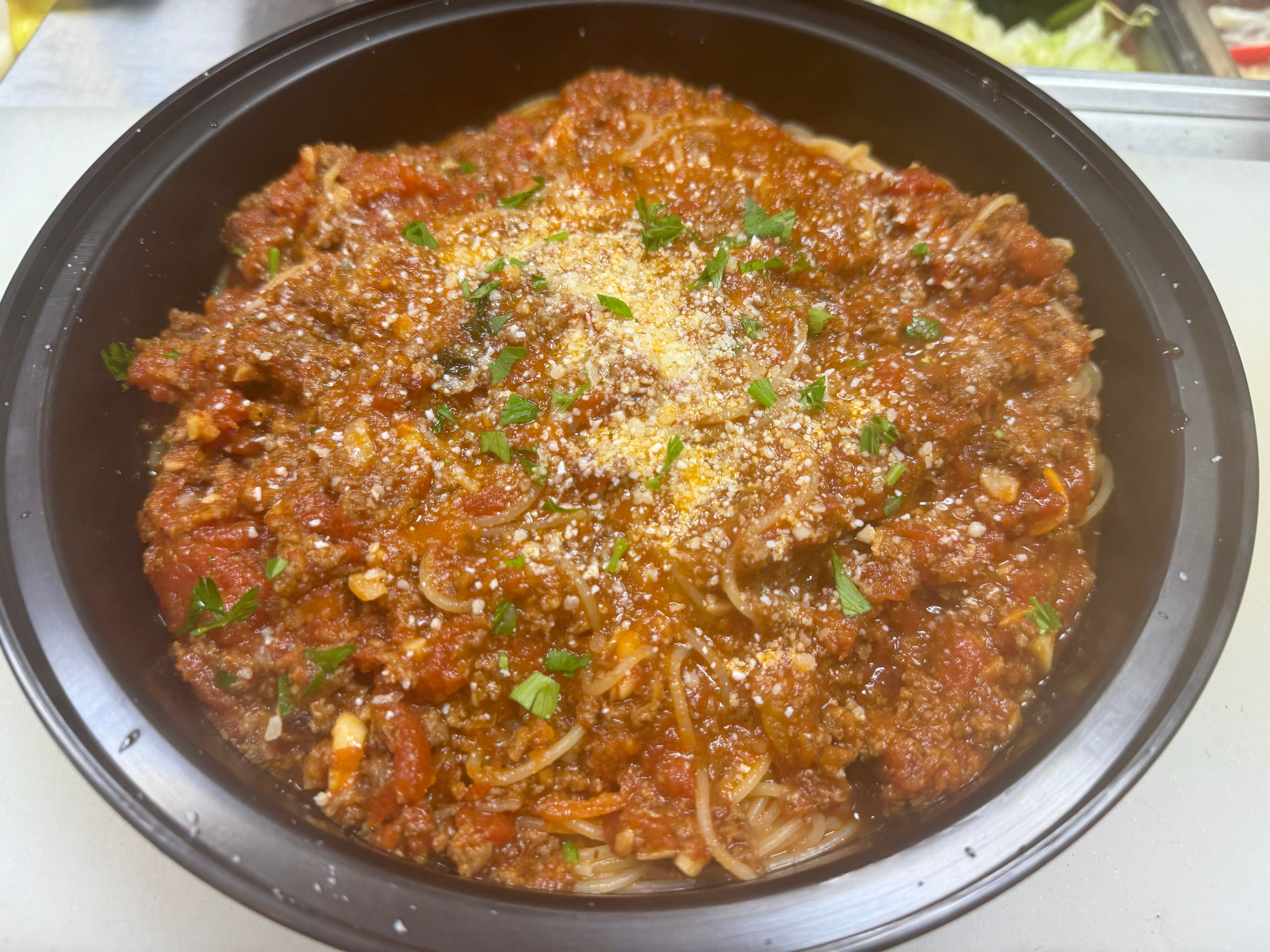 Pasta Bolognese.