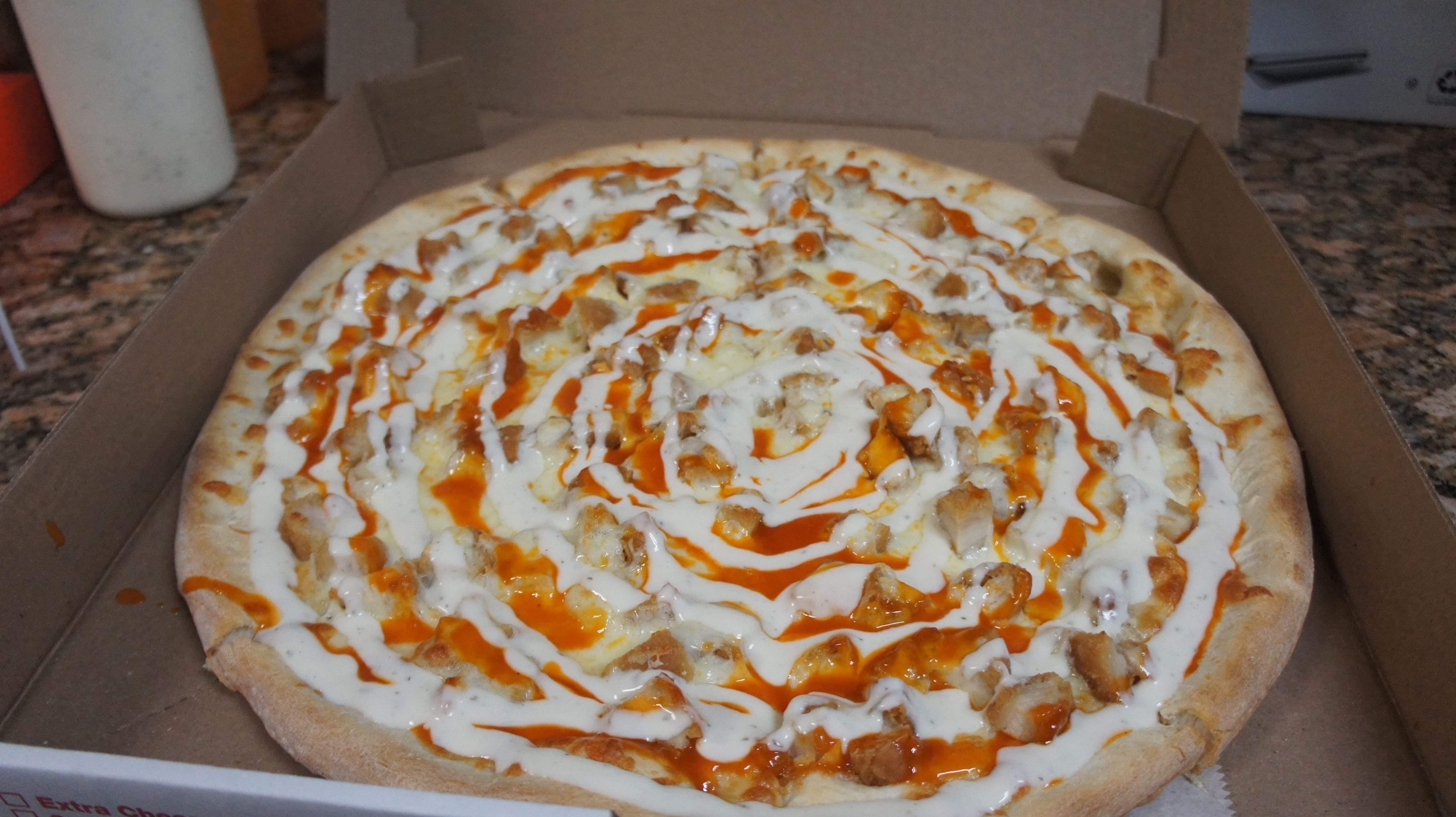 Our Famous Eagles Pizza.
