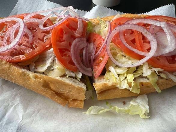Chicken Cheese Steak Hoagie.